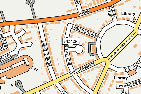 SN2 1QN map - OS OpenMap – Local (Ordnance Survey)