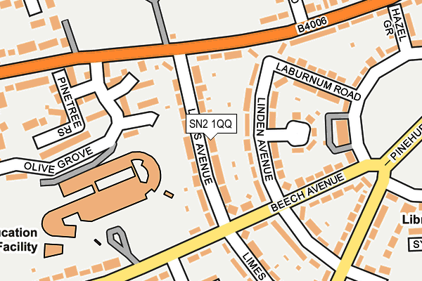 SN2 1QQ map - OS OpenMap – Local (Ordnance Survey)