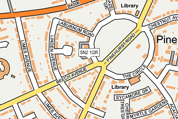 SN2 1QR map - OS OpenMap – Local (Ordnance Survey)