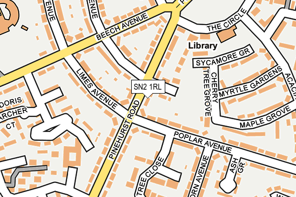 SN2 1RL map - OS OpenMap – Local (Ordnance Survey)