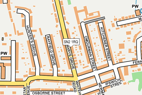 SN2 1RQ map - OS OpenMap – Local (Ordnance Survey)