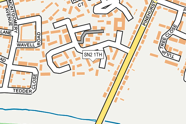 SN2 1TH map - OS OpenMap – Local (Ordnance Survey)