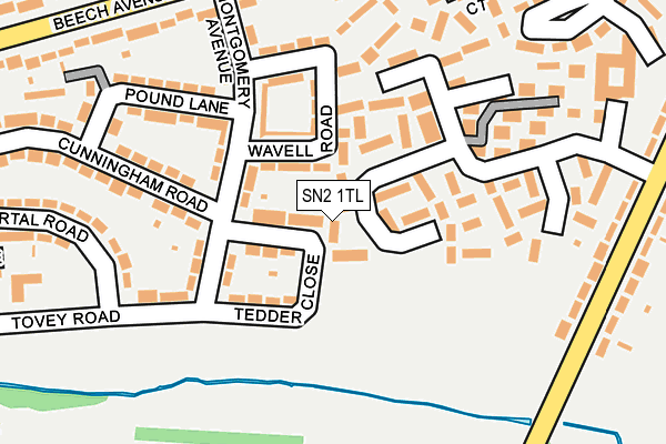 SN2 1TL map - OS OpenMap – Local (Ordnance Survey)