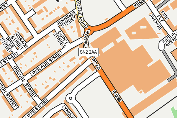 SN2 2AA map - OS OpenMap – Local (Ordnance Survey)