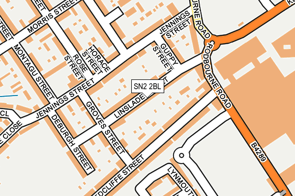 SN2 2BL map - OS OpenMap – Local (Ordnance Survey)