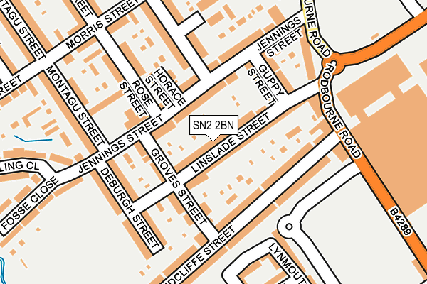 SN2 2BN map - OS OpenMap – Local (Ordnance Survey)