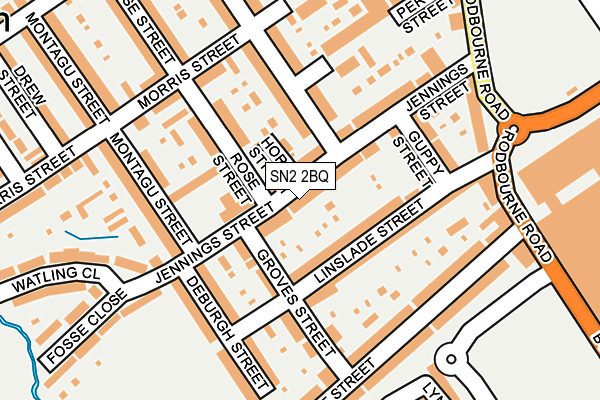 SN2 2BQ map - OS OpenMap – Local (Ordnance Survey)