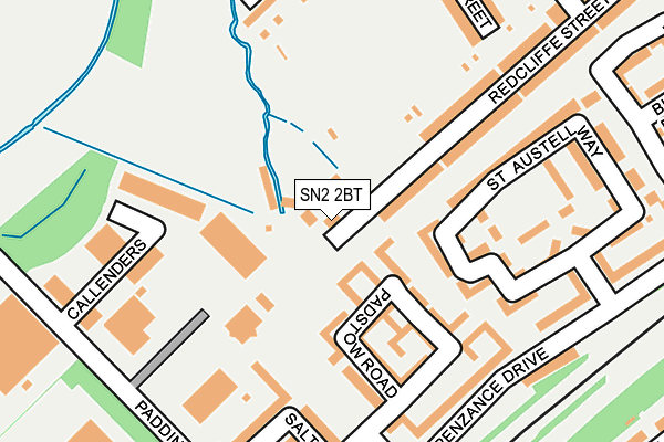 SN2 2BT map - OS OpenMap – Local (Ordnance Survey)