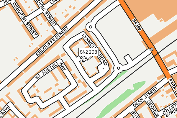 SN2 2DB map - OS OpenMap – Local (Ordnance Survey)