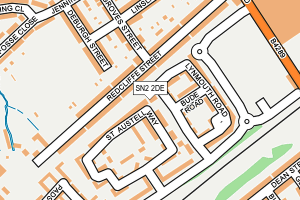SN2 2DE map - OS OpenMap – Local (Ordnance Survey)
