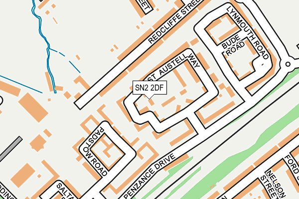 SN2 2DF map - OS OpenMap – Local (Ordnance Survey)