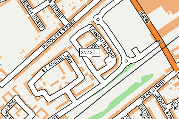 SN2 2DL map - OS OpenMap – Local (Ordnance Survey)