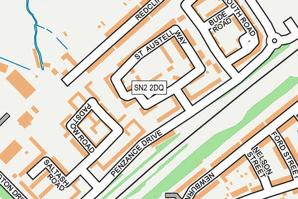 SN2 2DQ map - OS OpenMap – Local (Ordnance Survey)