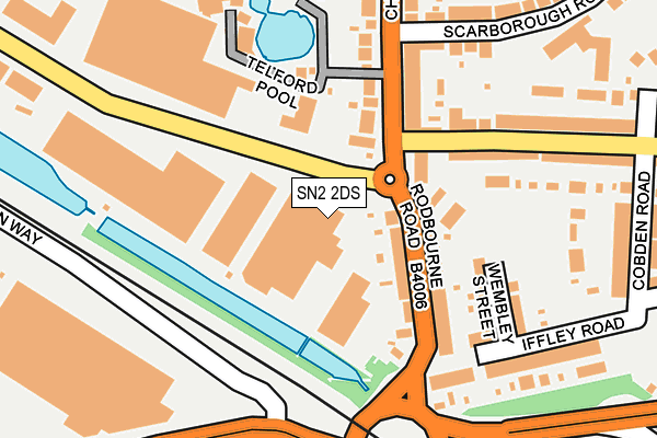 SN2 2DS map - OS OpenMap – Local (Ordnance Survey)