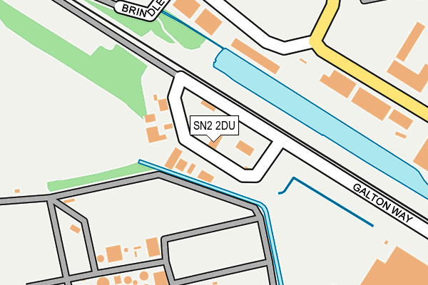SN2 2DU map - OS OpenMap – Local (Ordnance Survey)