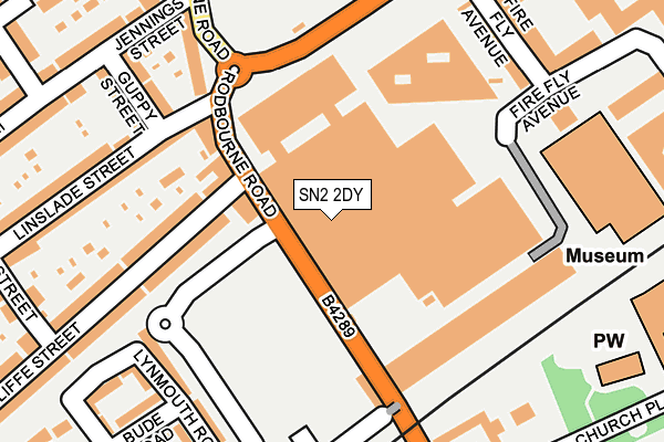 SN2 2DY map - OS OpenMap – Local (Ordnance Survey)