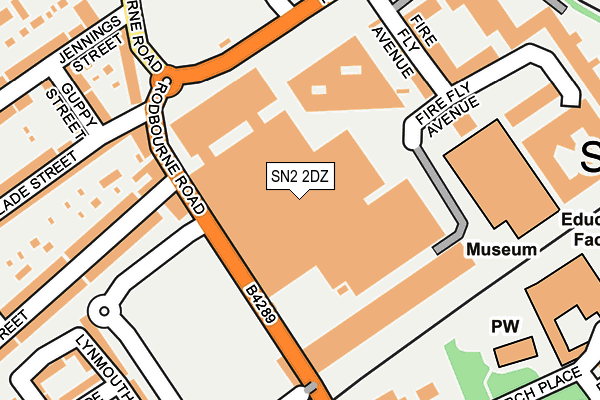 SN2 2DZ map - OS OpenMap – Local (Ordnance Survey)