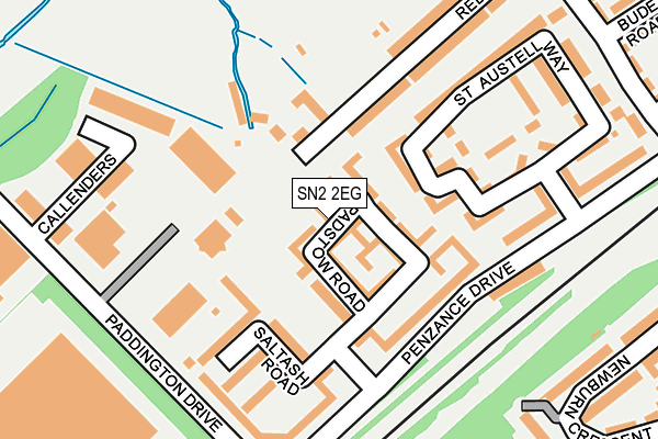 SN2 2EG map - OS OpenMap – Local (Ordnance Survey)
