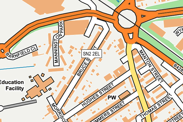 SN2 2EL map - OS OpenMap – Local (Ordnance Survey)