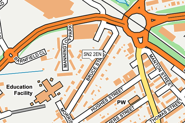 SN2 2EN map - OS OpenMap – Local (Ordnance Survey)