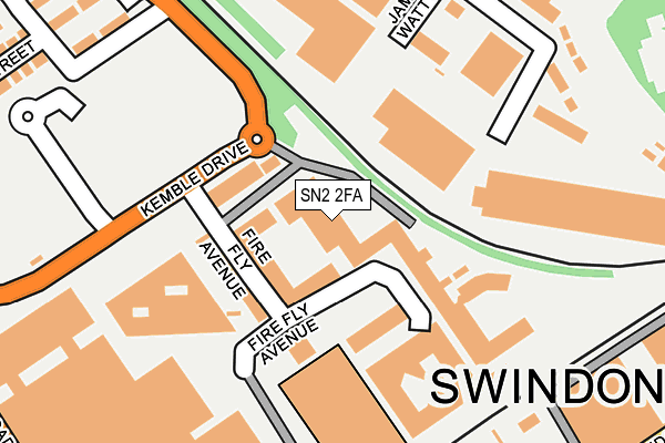 SN2 2FA map - OS OpenMap – Local (Ordnance Survey)