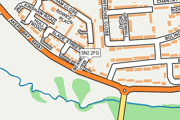 SN2 2FG map - OS OpenMap – Local (Ordnance Survey)