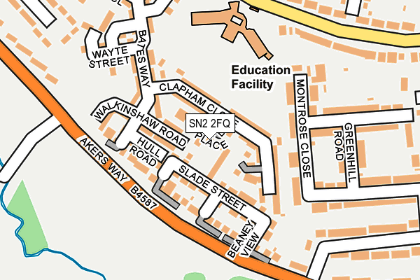 SN2 2FQ map - OS OpenMap – Local (Ordnance Survey)