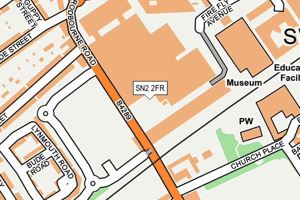 SN2 2FR map - OS OpenMap – Local (Ordnance Survey)