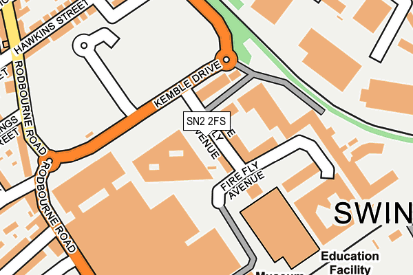 SN2 2FS map - OS OpenMap – Local (Ordnance Survey)