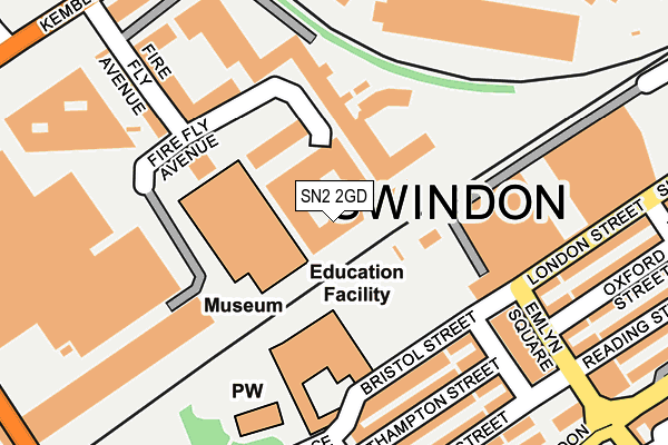 SN2 2GD map - OS OpenMap – Local (Ordnance Survey)