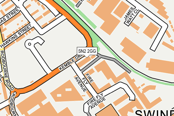 SN2 2GG map - OS OpenMap – Local (Ordnance Survey)