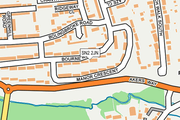 SN2 2JN map - OS OpenMap – Local (Ordnance Survey)