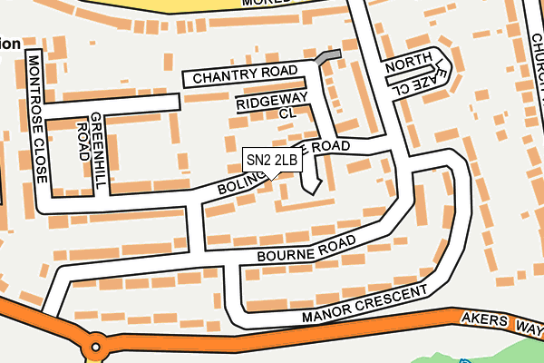 SN2 2LB map - OS OpenMap – Local (Ordnance Survey)