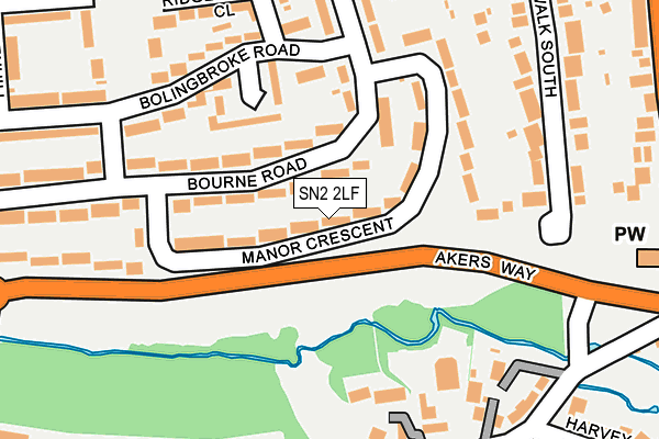 SN2 2LF map - OS OpenMap – Local (Ordnance Survey)