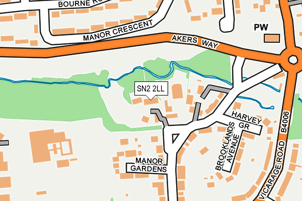 SN2 2LL map - OS OpenMap – Local (Ordnance Survey)
