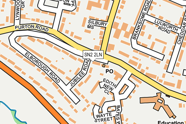 SN2 2LN map - OS OpenMap – Local (Ordnance Survey)