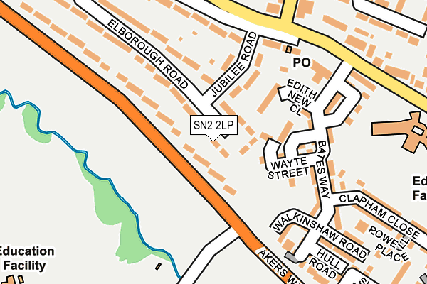 SN2 2LP map - OS OpenMap – Local (Ordnance Survey)
