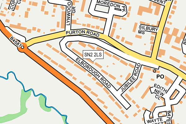 SN2 2LS map - OS OpenMap – Local (Ordnance Survey)