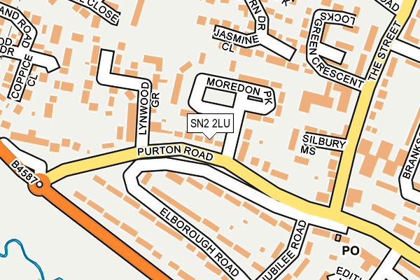 SN2 2LU map - OS OpenMap – Local (Ordnance Survey)