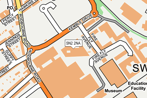 SN2 2NA map - OS OpenMap – Local (Ordnance Survey)
