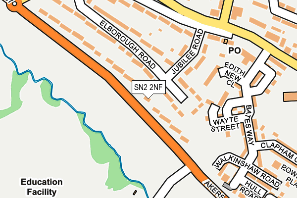 SN2 2NF map - OS OpenMap – Local (Ordnance Survey)