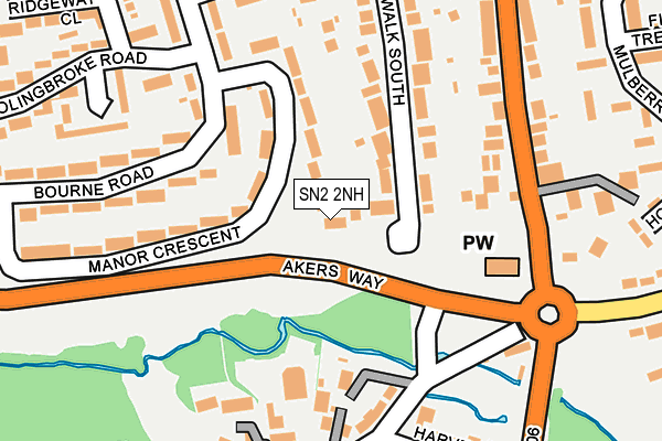 SN2 2NH map - OS OpenMap – Local (Ordnance Survey)