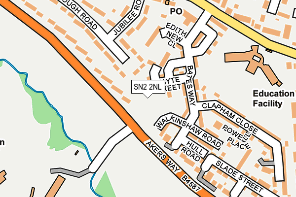 SN2 2NL map - OS OpenMap – Local (Ordnance Survey)