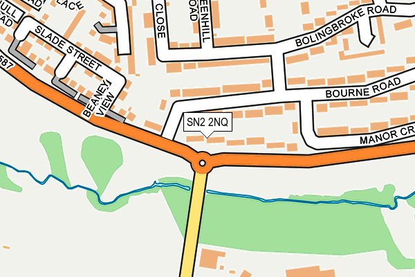SN2 2NQ map - OS OpenMap – Local (Ordnance Survey)