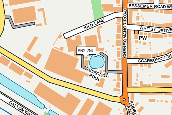 SN2 2NU map - OS OpenMap – Local (Ordnance Survey)