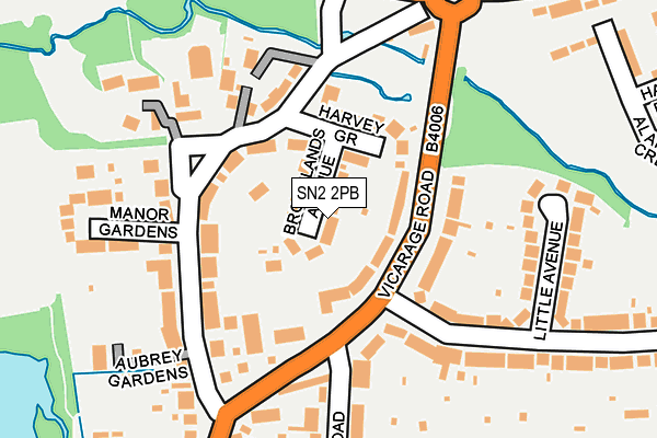 SN2 2PB map - OS OpenMap – Local (Ordnance Survey)
