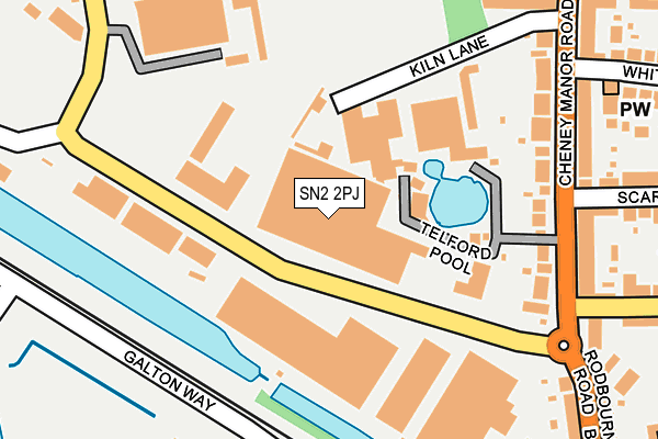 SN2 2PJ map - OS OpenMap – Local (Ordnance Survey)
