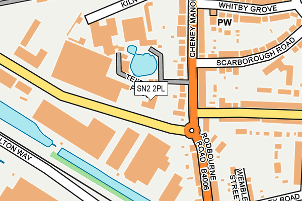 SN2 2PL map - OS OpenMap – Local (Ordnance Survey)