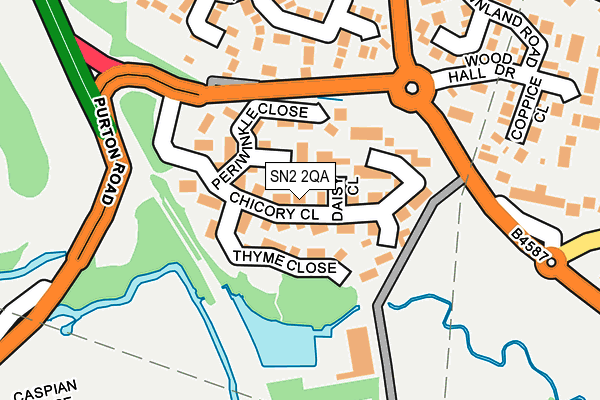 SN2 2QA map - OS OpenMap – Local (Ordnance Survey)