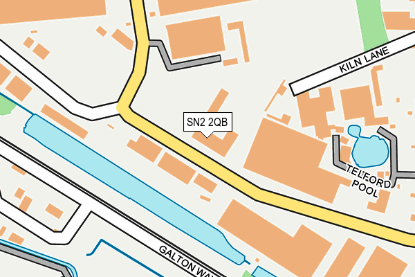 SN2 2QB map - OS OpenMap – Local (Ordnance Survey)